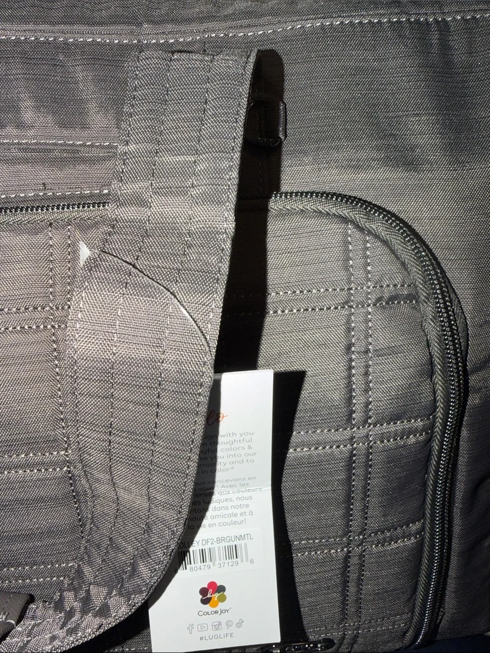 lug Trolley Duffel Bag - Gunmetal Grey - NWT